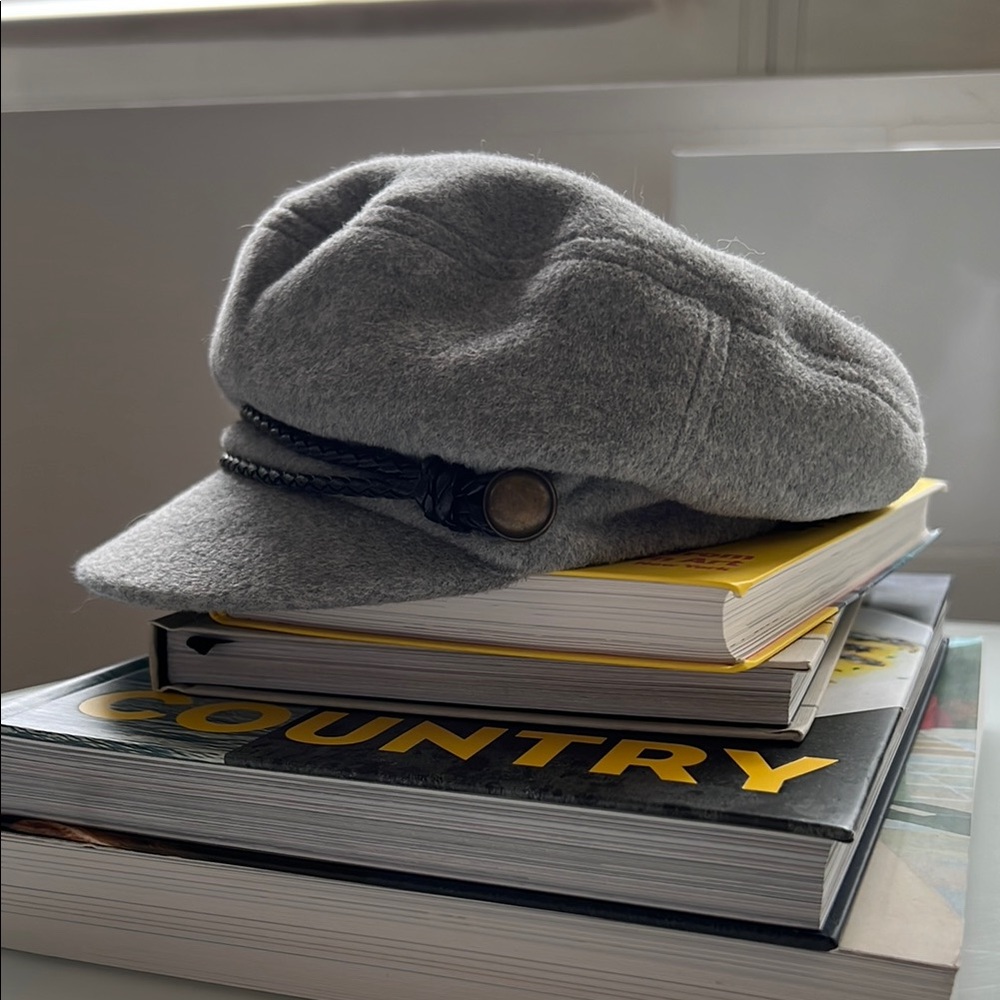 Eugenia Kim Gray Wool Newsboy Cap(new)